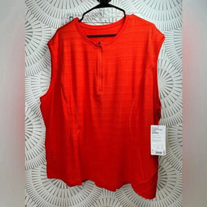 Athleta NWT Pacifica Illume Fitted Tank Women’s‎ 3X Orange Full UPF Coverage